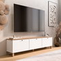 Hanah Home Nord - ND6-SW Soporte para TV Blanco y Roble